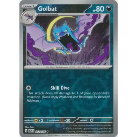 Golbat - Reverse - 042/165 - Enkeltkort