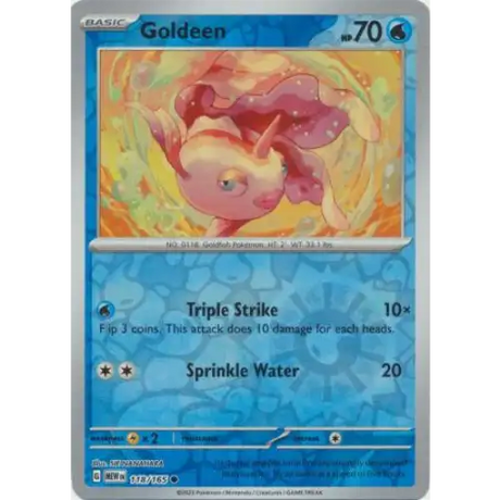 Goldeen - Reverse - 118/165 - Enkeltkort