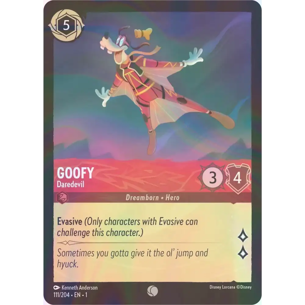 Goofy - Daredevil - Foil (Common) - 111/204 - Disney