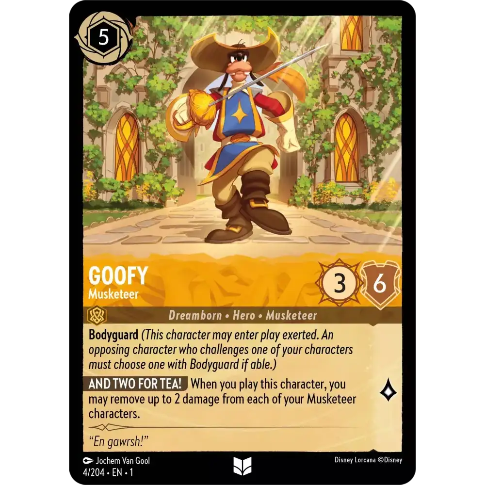 Goofy - Musketeer (Uncommon) - 4/204 - Disney Lorcana