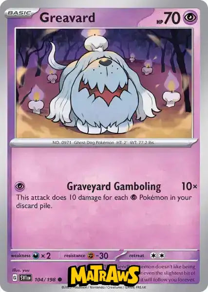 Greavard - 104/198 Enkeltkort Scarlet & Violet Base Set 