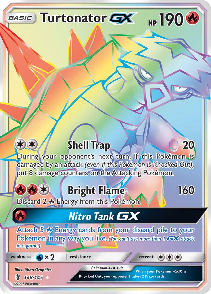 Turtonator GX - Guardians Rising (Secret Rare) [GRI-148] English / Near Mint / Normal