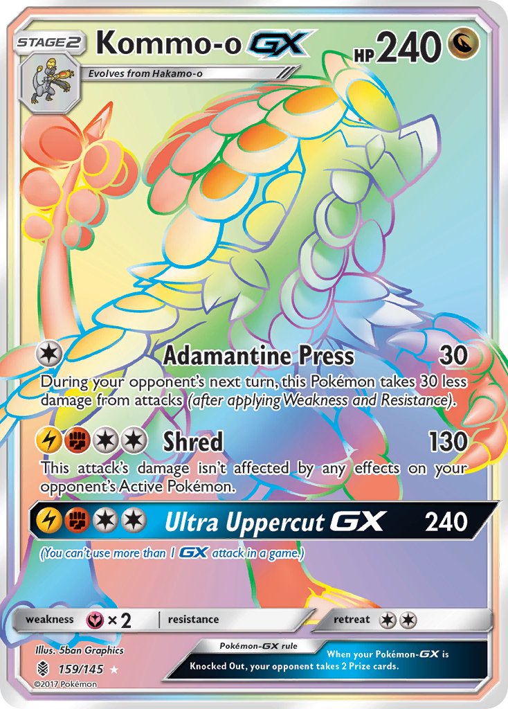 Kommo-o GX - Guardians Rising (Secret Rare) [GRI-159] English / Near Mint / Normal