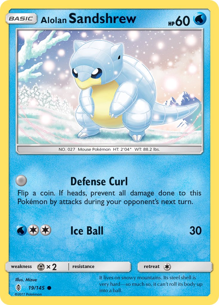 Alolan Sandshrew - Guardians Rising (Common) [GRI-19] English / Near Mint / Normal