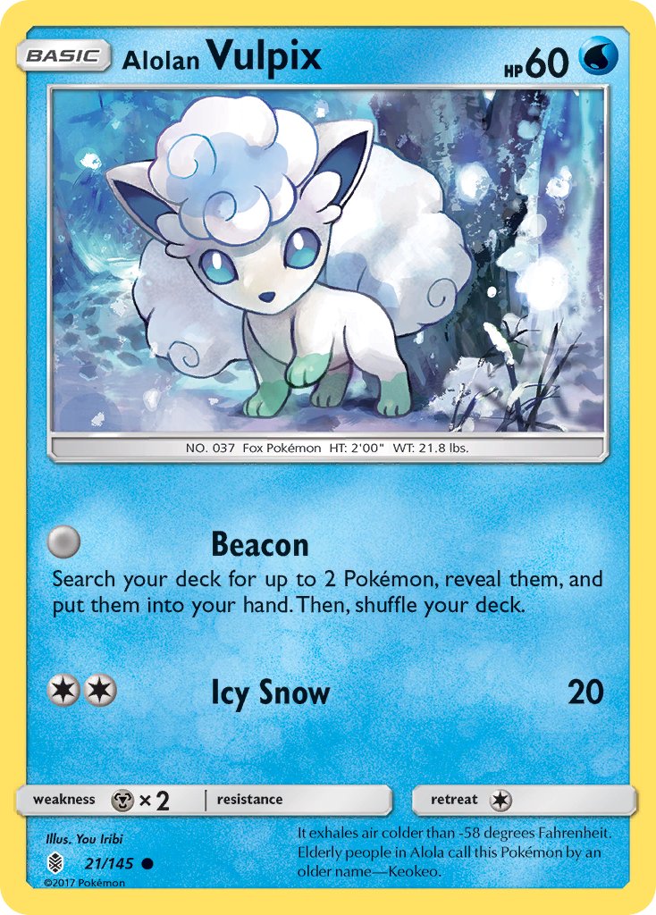 Alolan Vulpix - Guardians Rising (Common) [GRI-21] English / Near Mint / Normal