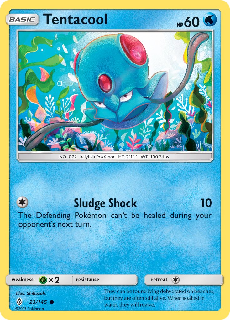 Tentacool - Guardians Rising (Common) [GRI-23] English / Near Mint / Reverse-Holo Normal
