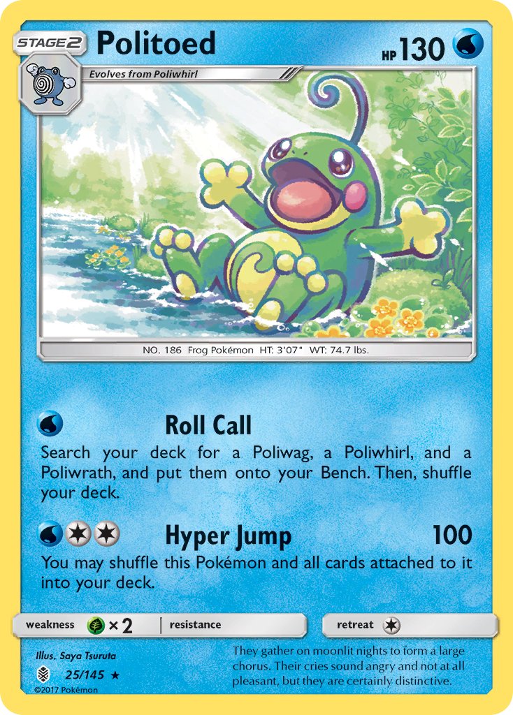 Politoed - Guardians Rising (Holo Rare) [GRI-25] English / Near Mint / Normal