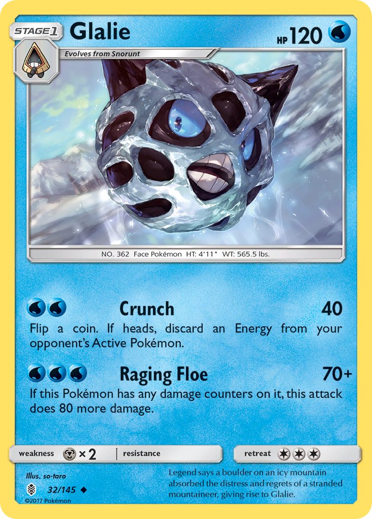 Glalie - Guardians Rising (Uncommon) [GRI-32] English / Near Mint / Normal