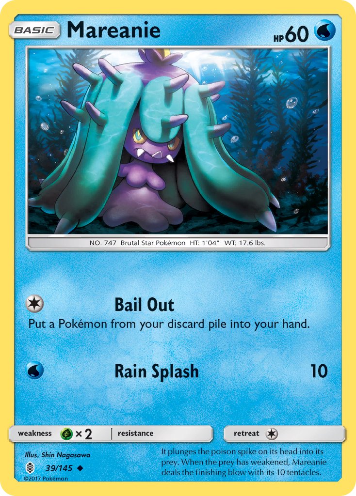 Mareanie - Guardians Rising (Uncommon) [GRI-39] English / Near Mint / Normal