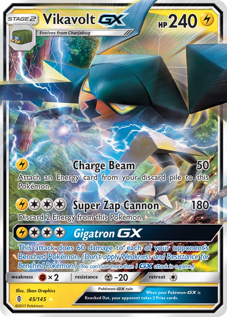 Vikavolt GX - Guardians Rising (Ultra Rare) [GRI-45] English / Near Mint / Normal