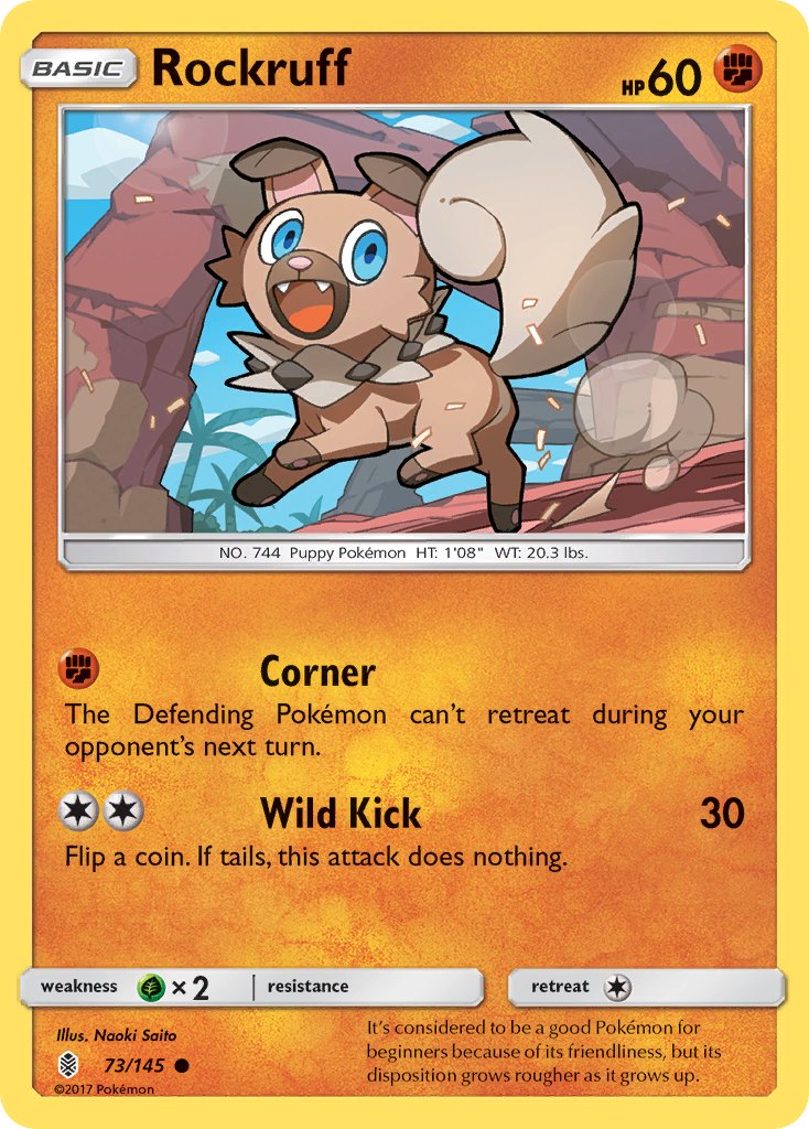Rockruff - Guardians Rising (Common) [GRI-73] English / Near Mint / Normal