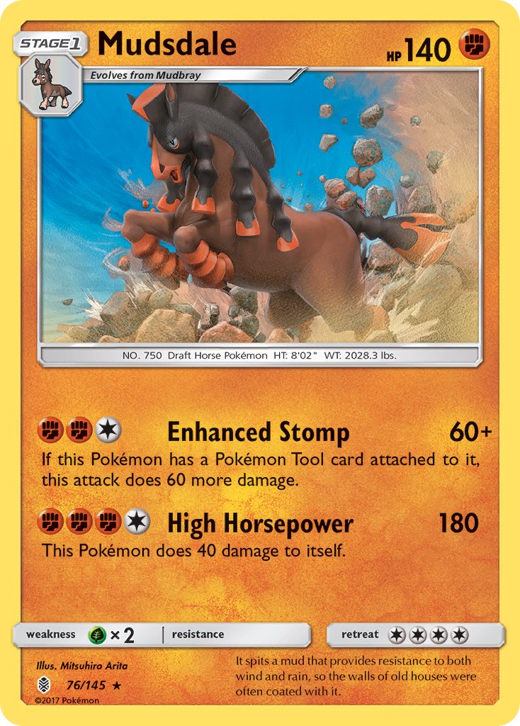 Mudsdale - Guardians Rising (Holo Rare) [GRI-76] English / Near Mint / Normal