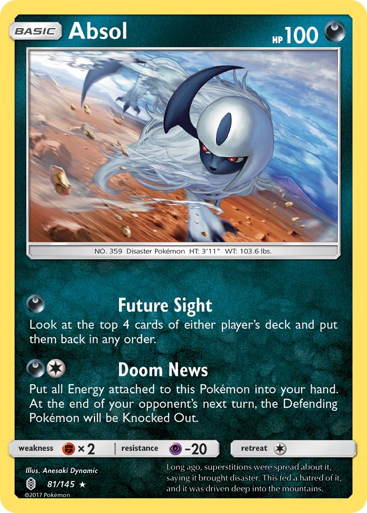 Absol - Guardians Rising (Holo Rare) [GRI-81] English / Near Mint / Normal