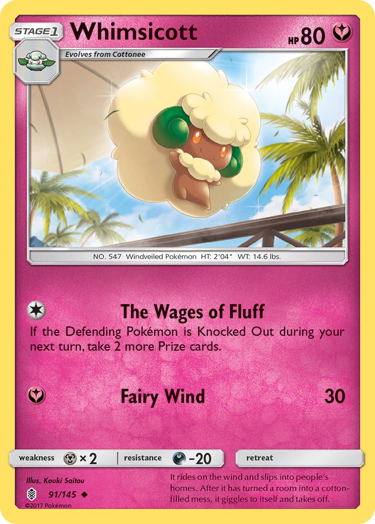 Whimsicott - Guardians Rising (Uncommon) [GRI-91] English / Near Mint / Normal