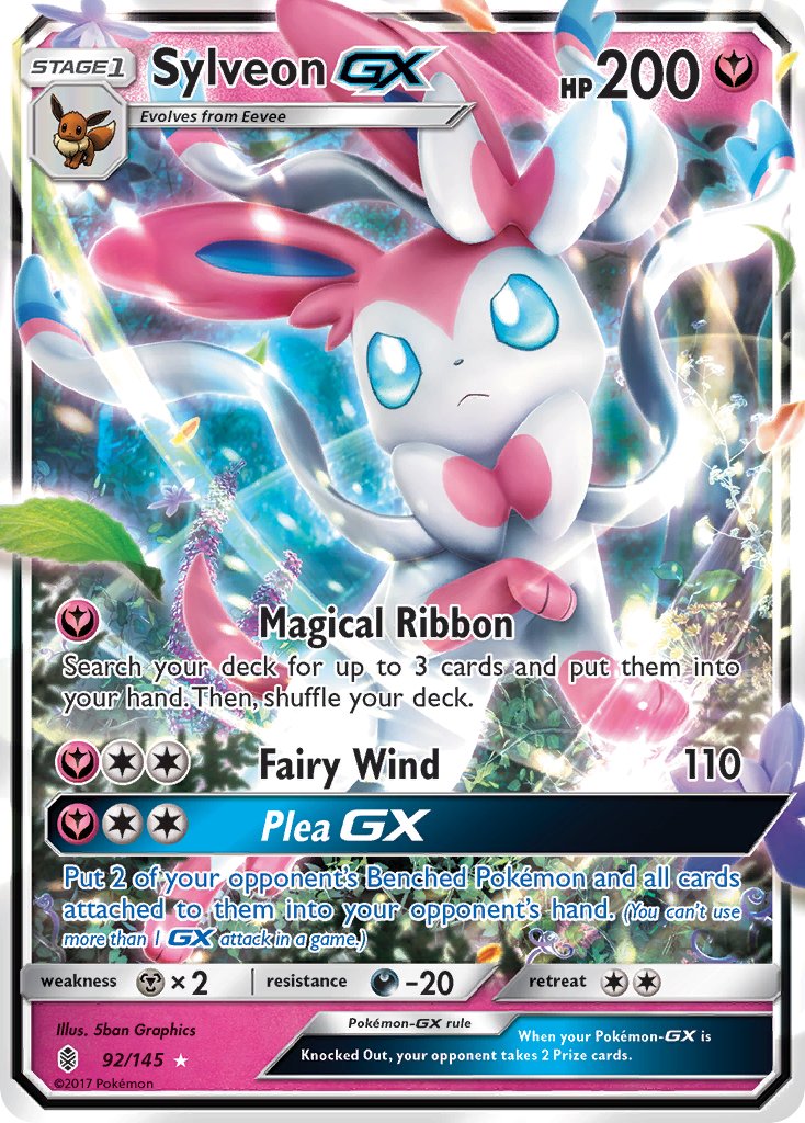 Sylveon GX Guardians Rising Ultra Rare Kortspil