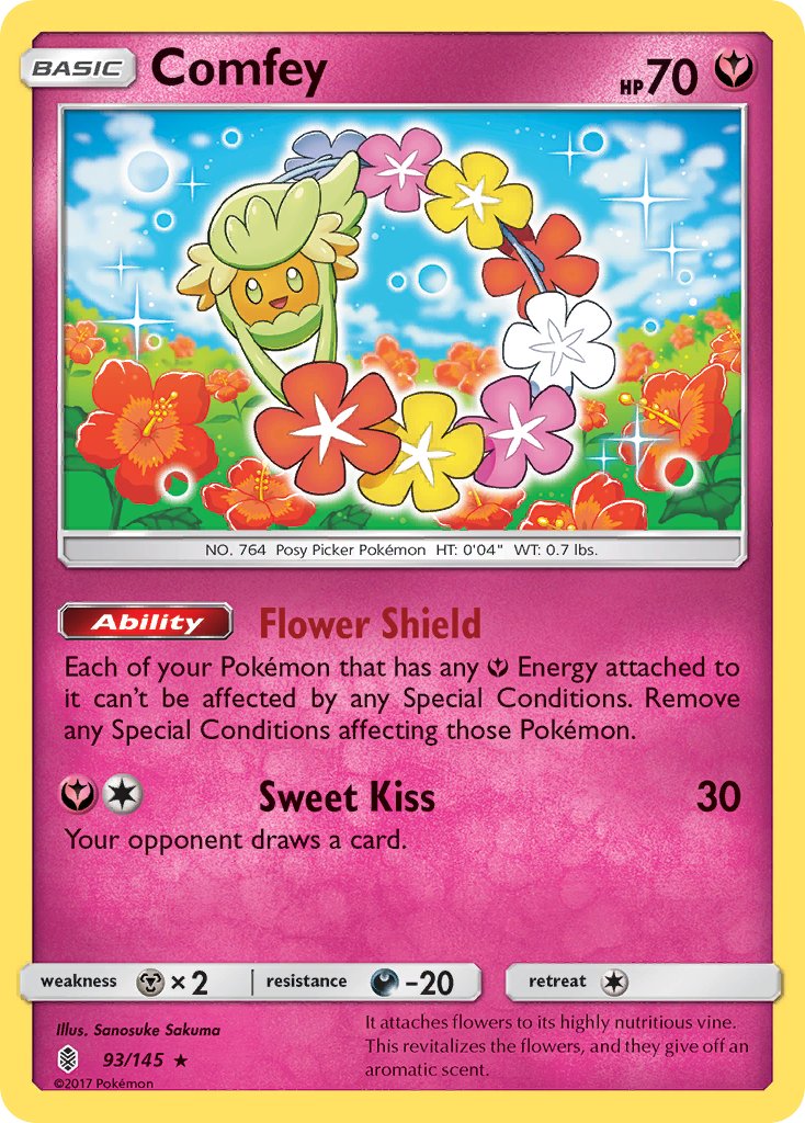 Comfey - Guardians Rising (Holo Rare) [GRI-93] English / Near Mint / Normal