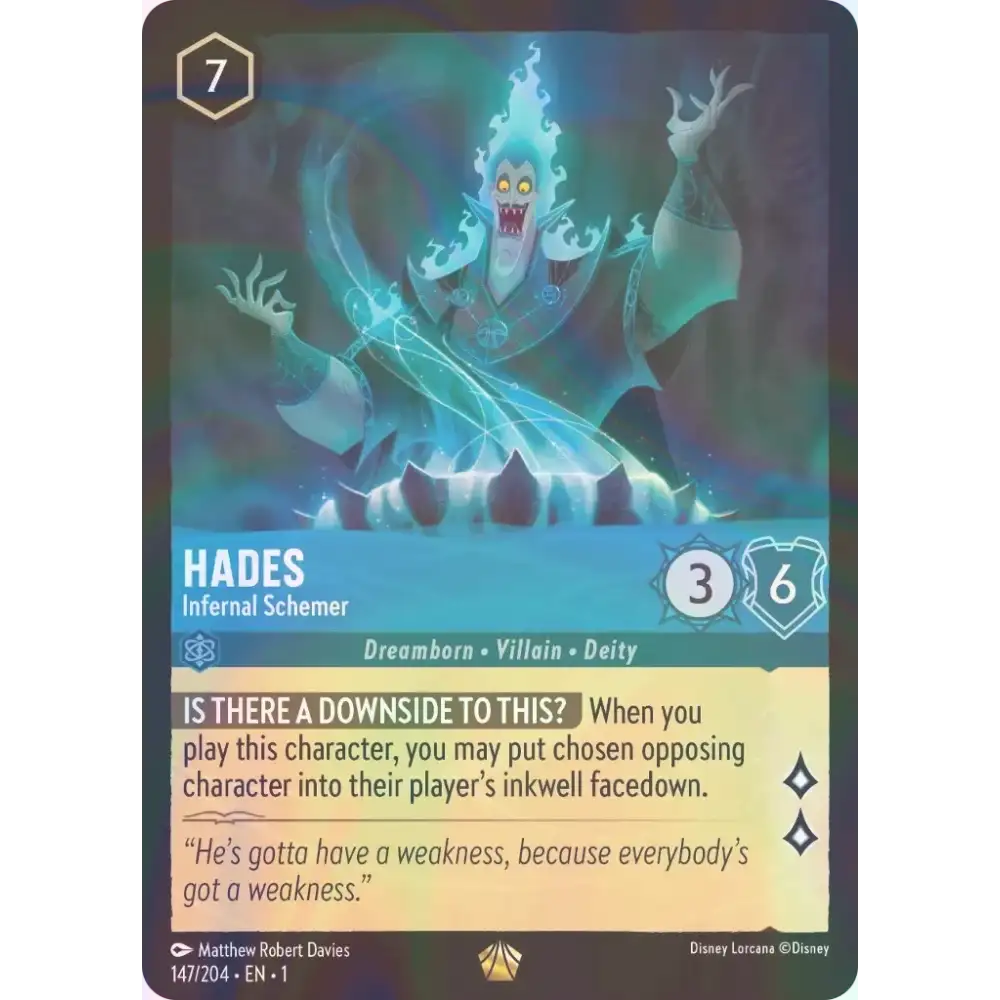 Hades - Infernal Schemer - Foil (Legendary) - 147/204