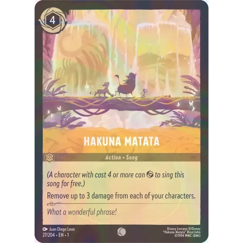 Hakuna Matata - Foil (Common) - 27/204 - Disney Lorcana