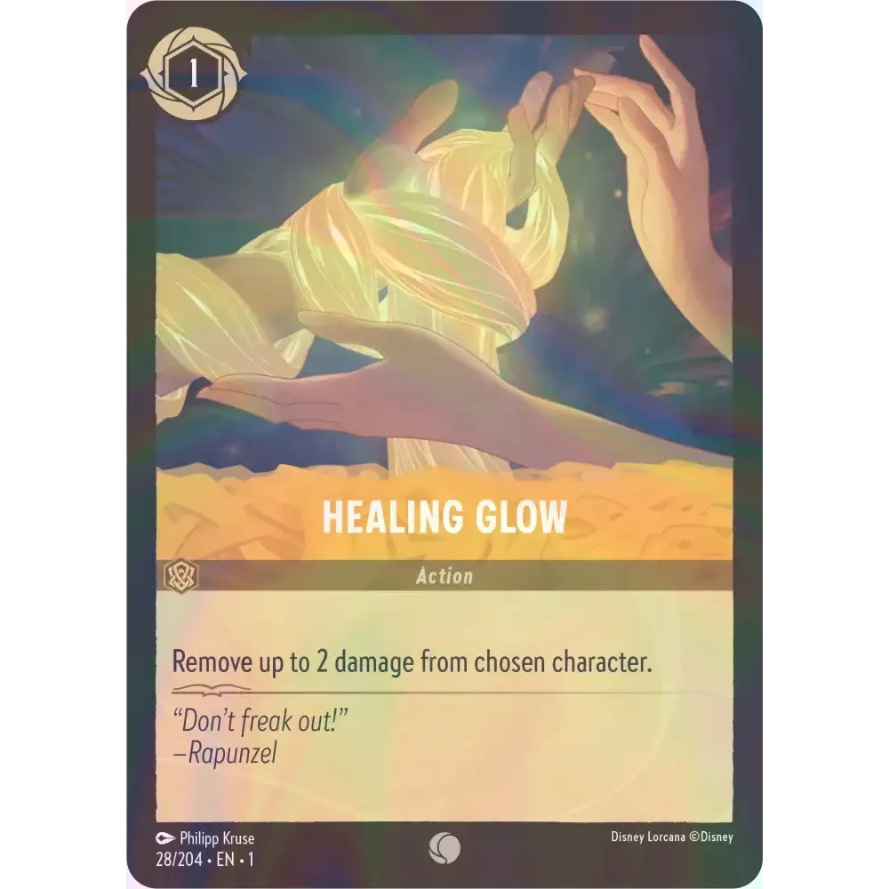 Healing Glow - Foil (Common) - 26/204 - Disney Lorcana