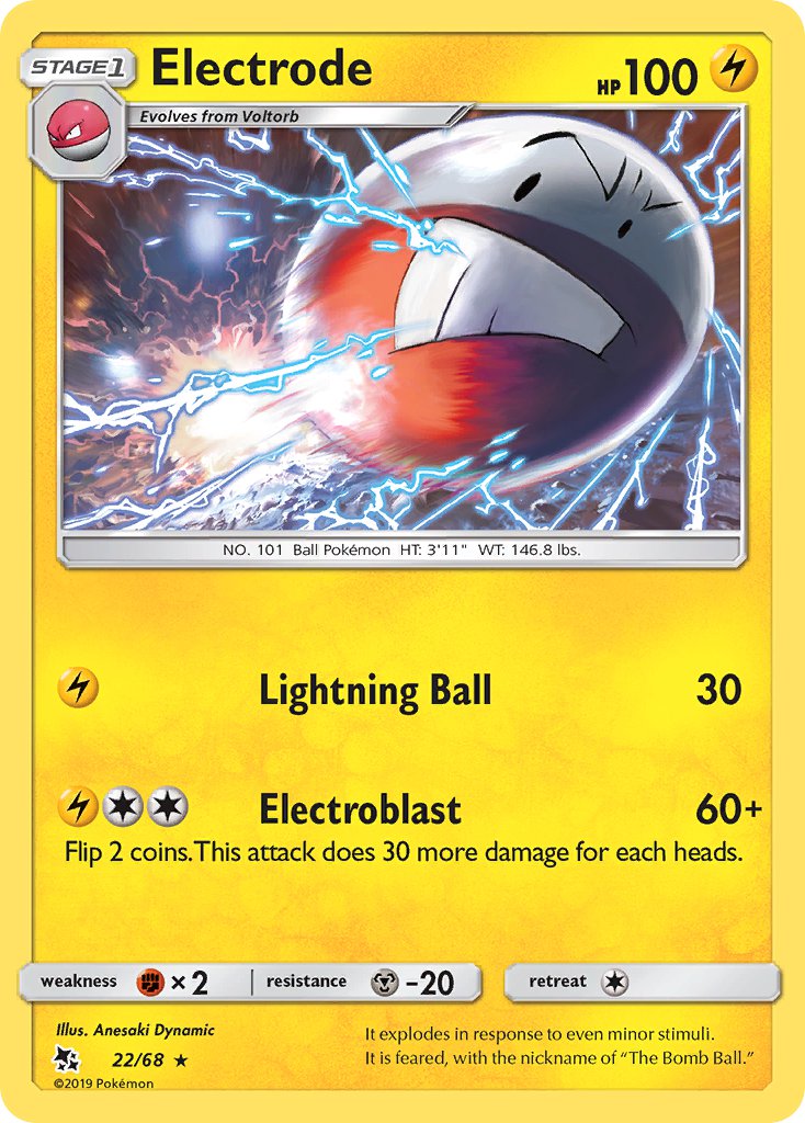 Electrode⁣ - Hidden Fates⁣ (Rare)⁣ [22] English / Near Mint / Reverse-Holo Normal