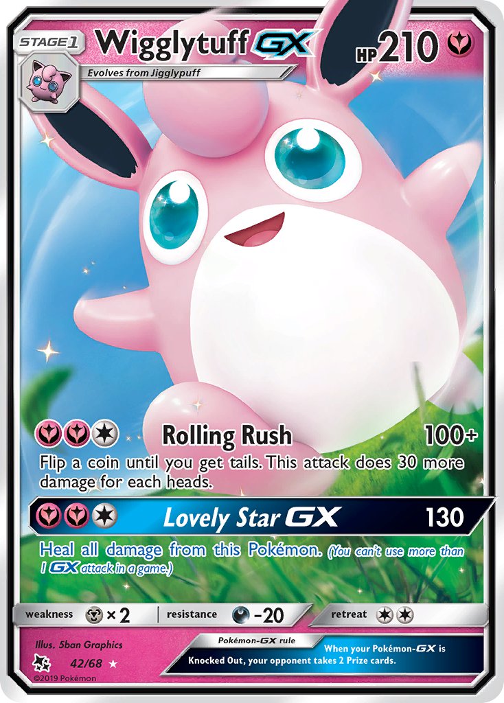 Wigglytuff GX⁣ - Hidden Fates⁣ (Ultra Rare)⁣ [42] English / Near Mint / Normal
