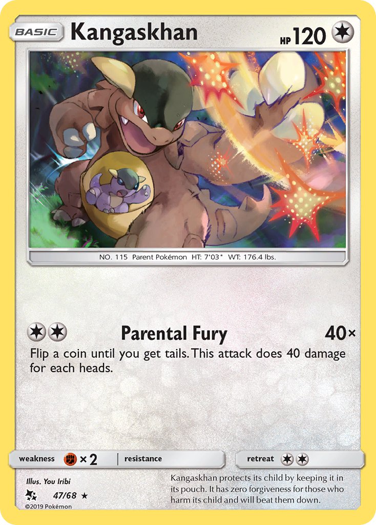 Kangaskhan⁣ - Hidden Fates⁣ (Rare)⁣ [47] English / Near Mint / Normal
