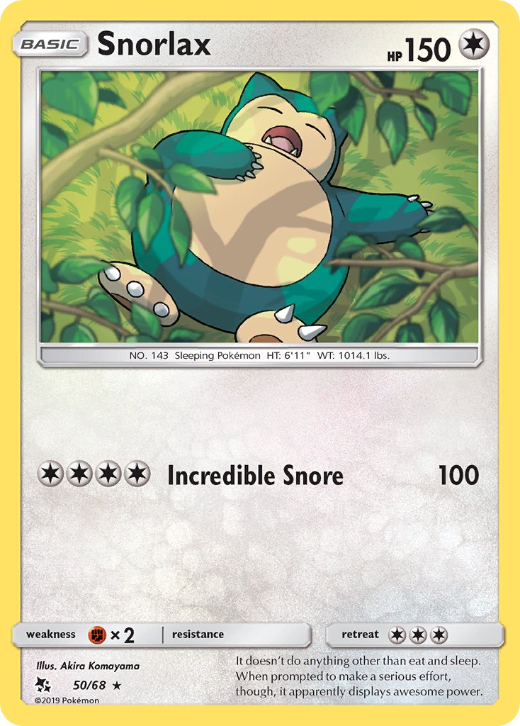 Snorlax⁣ - Hidden Fates⁣ (Fixed)⁣ [50] English / Near Mint / Normal