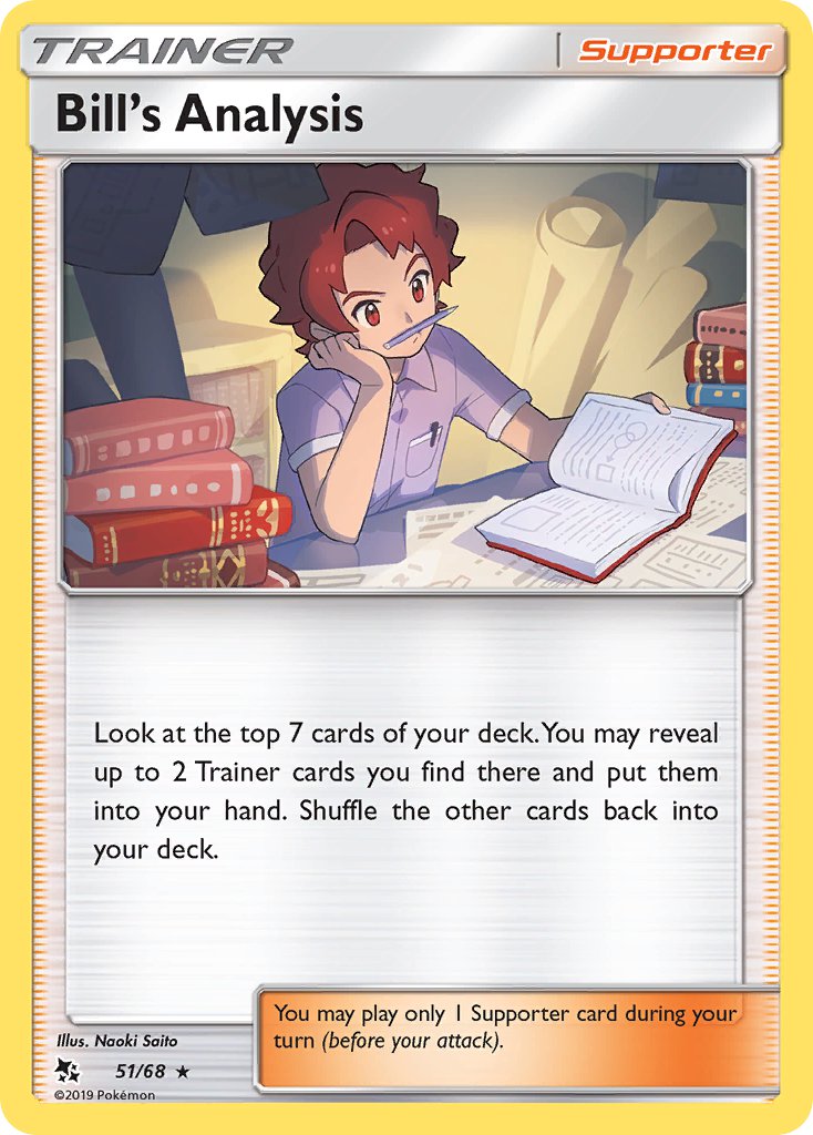 Bill's Analysis⁣ - Hidden Fates⁣ (Rare)⁣ [51] English / Near Mint / Reverse-Holo Normal