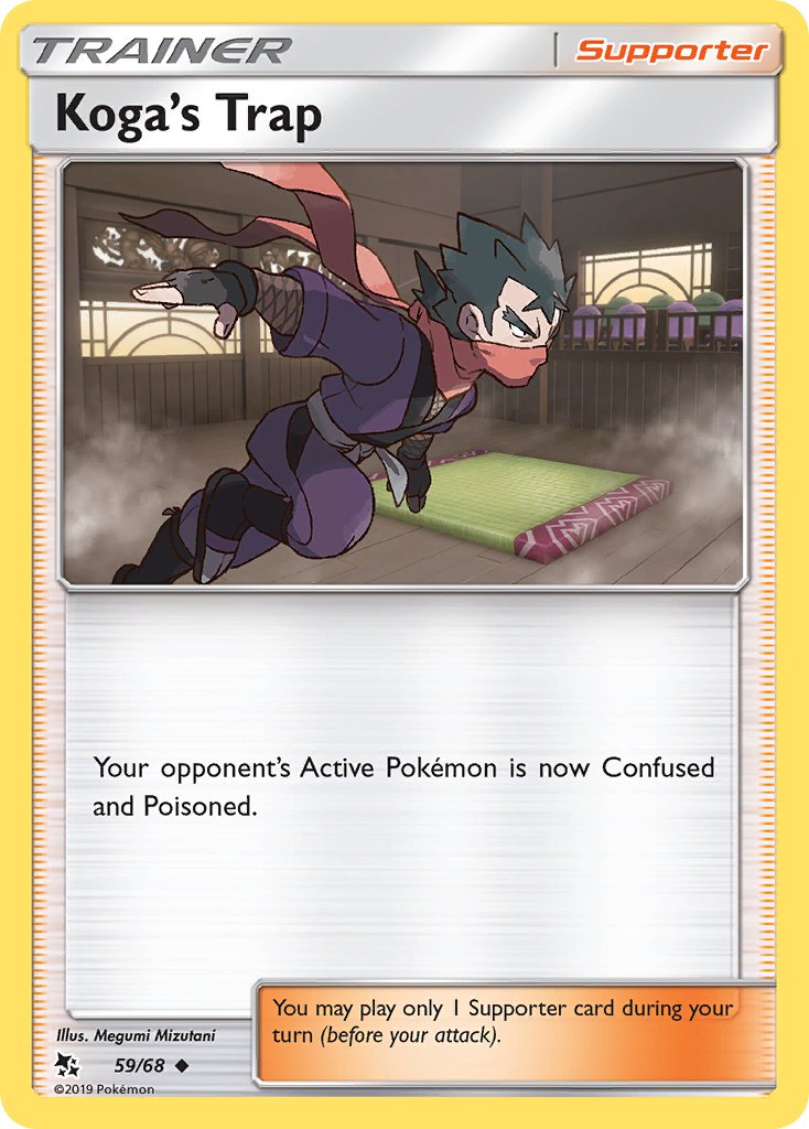 Koga's Trap⁣ - Hidden Fates⁣ (Uncommon)⁣ [59] English / Near Mint / Reverse-Holo Normal