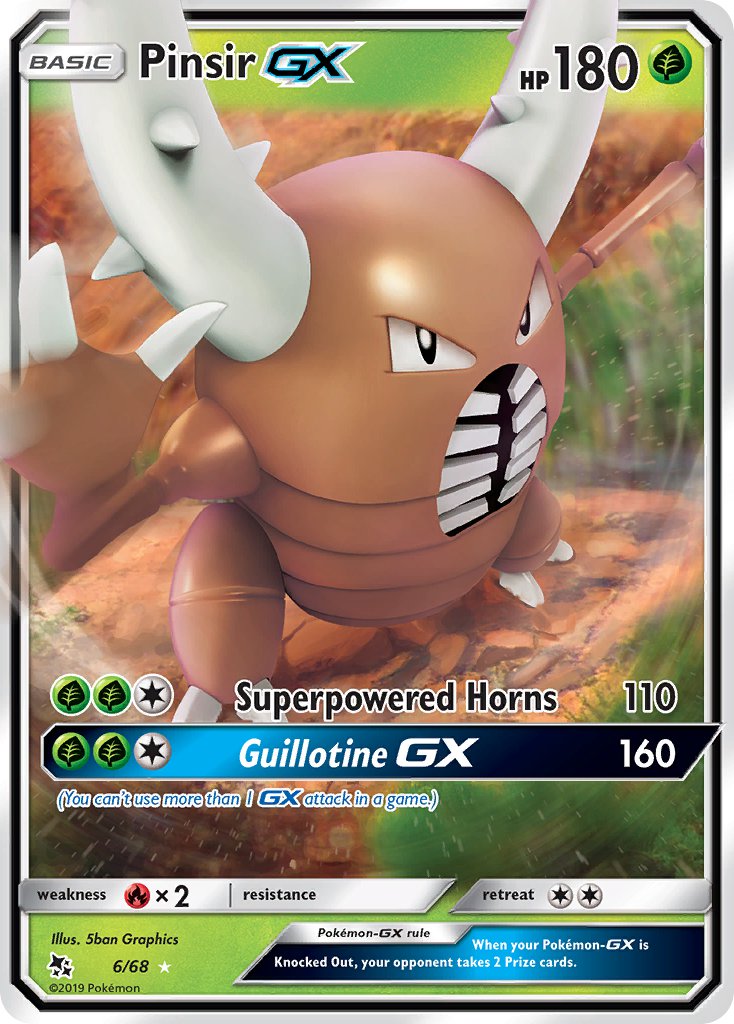 Pinsir GX - Hidden Fates (Ultra Rare) [6] Kortspil
