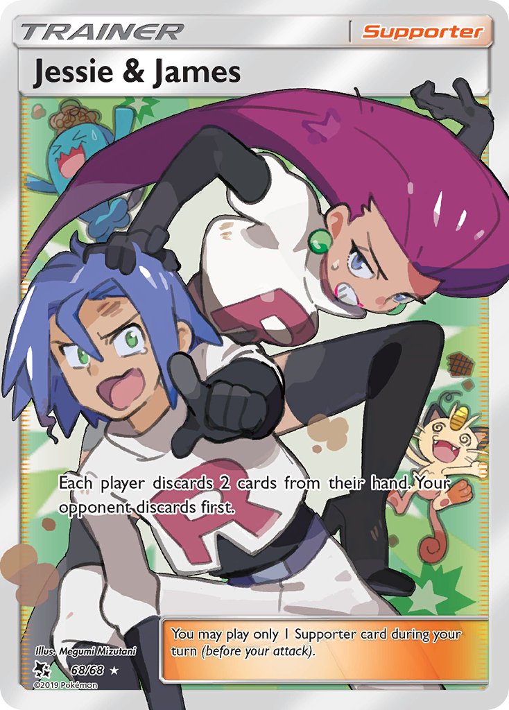 Jessie & James⁣ - Hidden Fates⁣ (Ultra Rare)⁣ [68] English / Near Mint / Normal