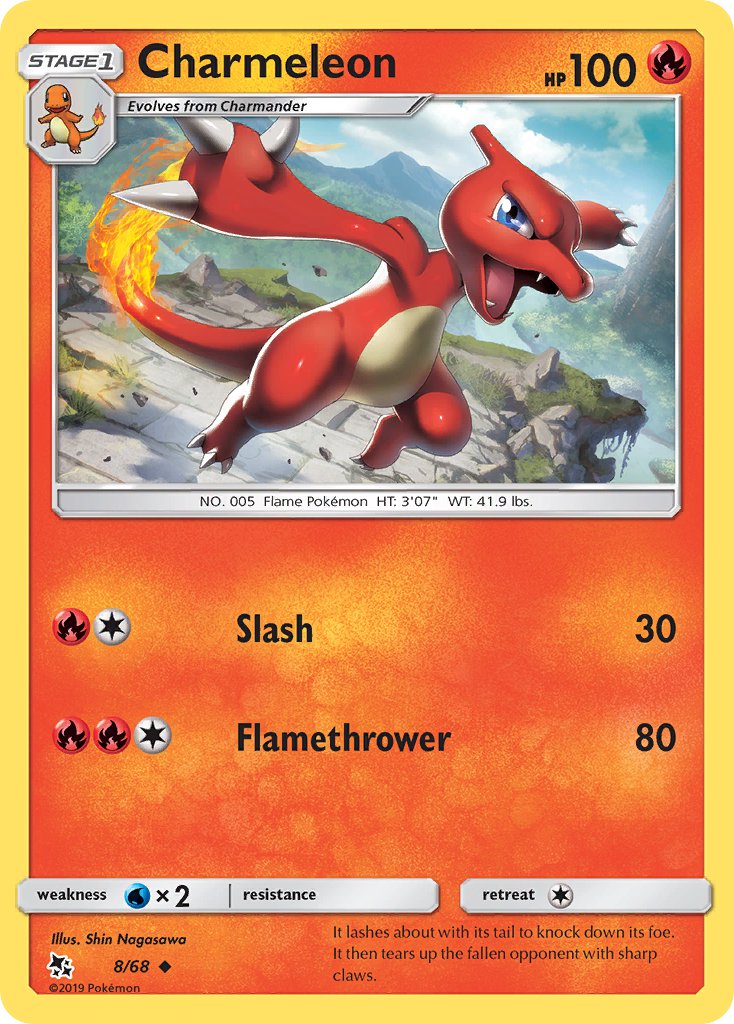 Charmeleon⁣ - Hidden Fates⁣ (Uncommon)⁣ [8] English / Near Mint / Normal