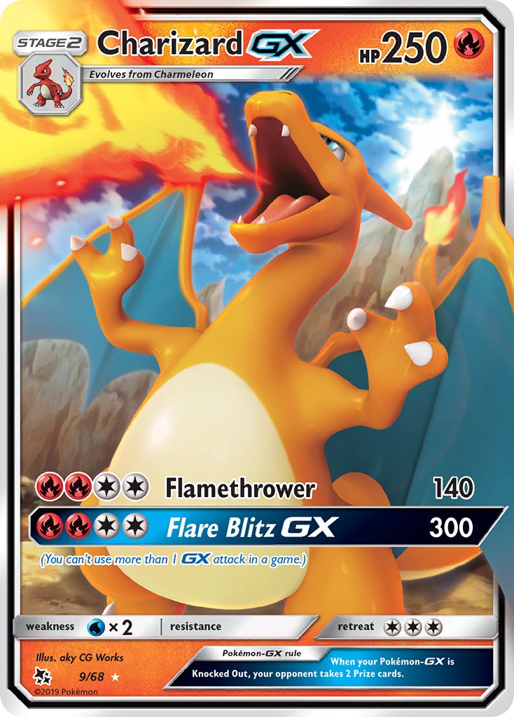 Charizard GX⁣ - Hidden Fates⁣ (Ultra Rare)⁣ [9] English / Near Mint / Normal