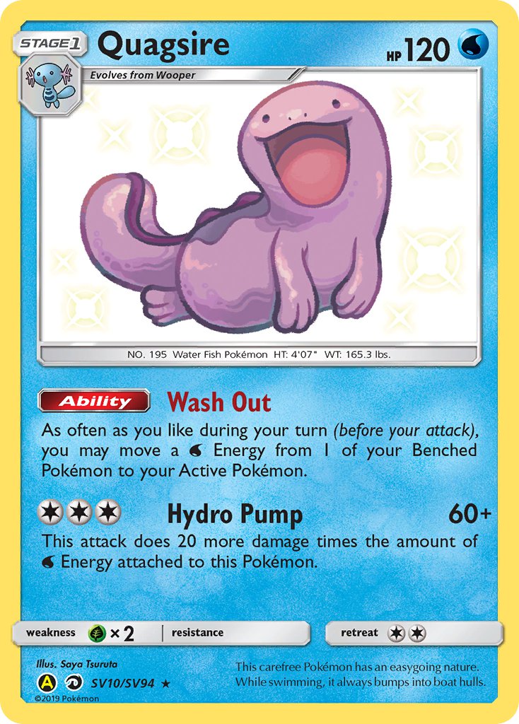 Quagsire⁣ - Hidden Fates⁣ (Secret Rare)⁣ [SV10] English / Near Mint / Normal
