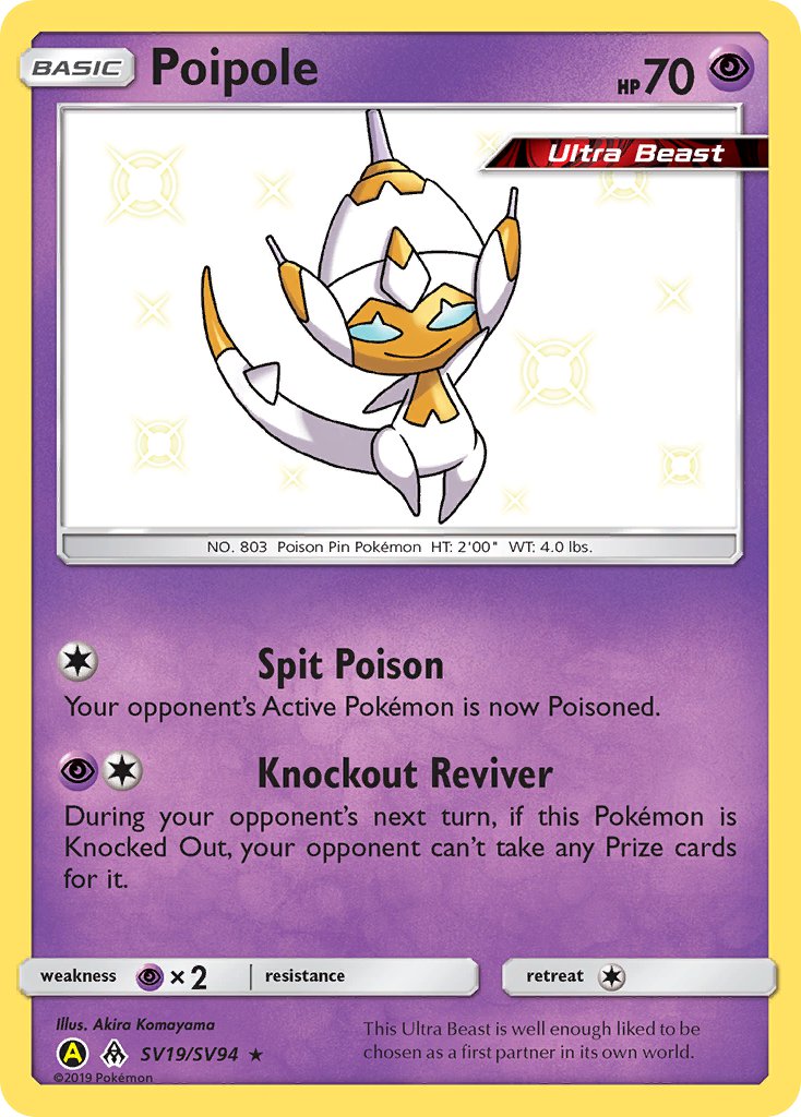Poipole⁣ - Hidden Fates⁣ (Secret Rare)⁣ [SV19] English / Near Mint / Normal