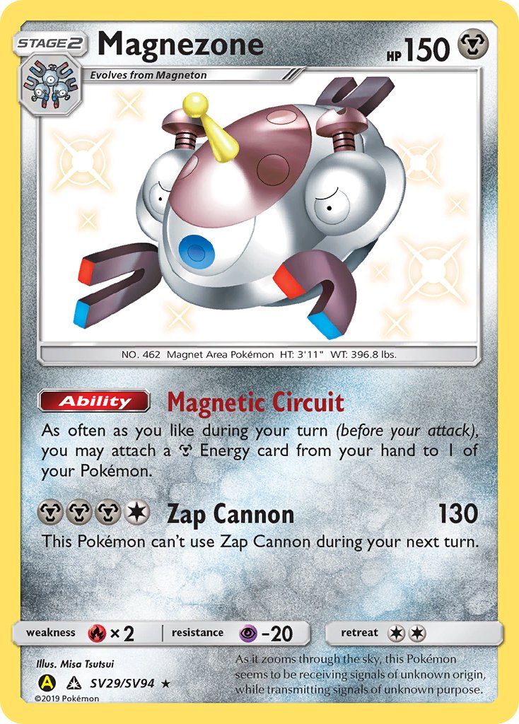 Magnezone⁣ - Hidden Fates⁣ (Secret Rare)⁣ [SV29] English / Near Mint / Normal