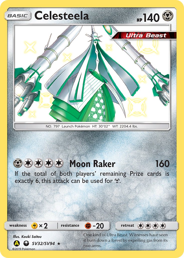Celesteela⁣ - Hidden Fates⁣ (Secret Rare)⁣ [SV32] English / Near Mint / Normal