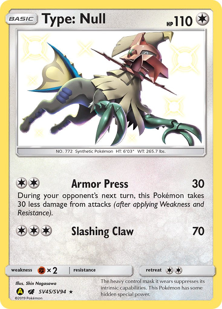 Type: Null⁣ - Hidden Fates⁣ (Secret Rare)⁣ [SV45] English / Near Mint / Normal