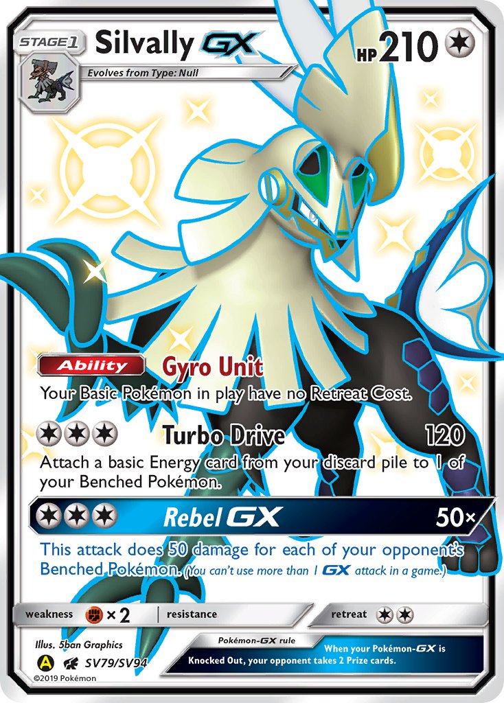 Silvally GX⁣ - Hidden Fates⁣ (Secret Rare)⁣ [SV79] English / Near Mint / Normal