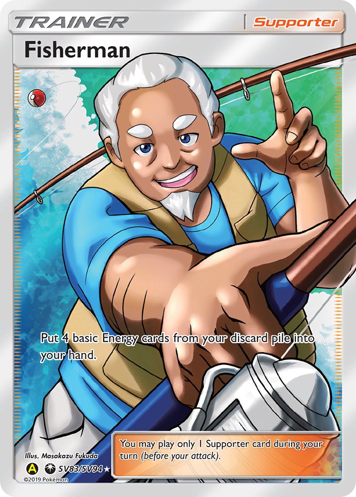 Fisherman⁣ - Hidden Fates⁣ (Ultra Rare)⁣ [SV83] English / Near Mint / Normal