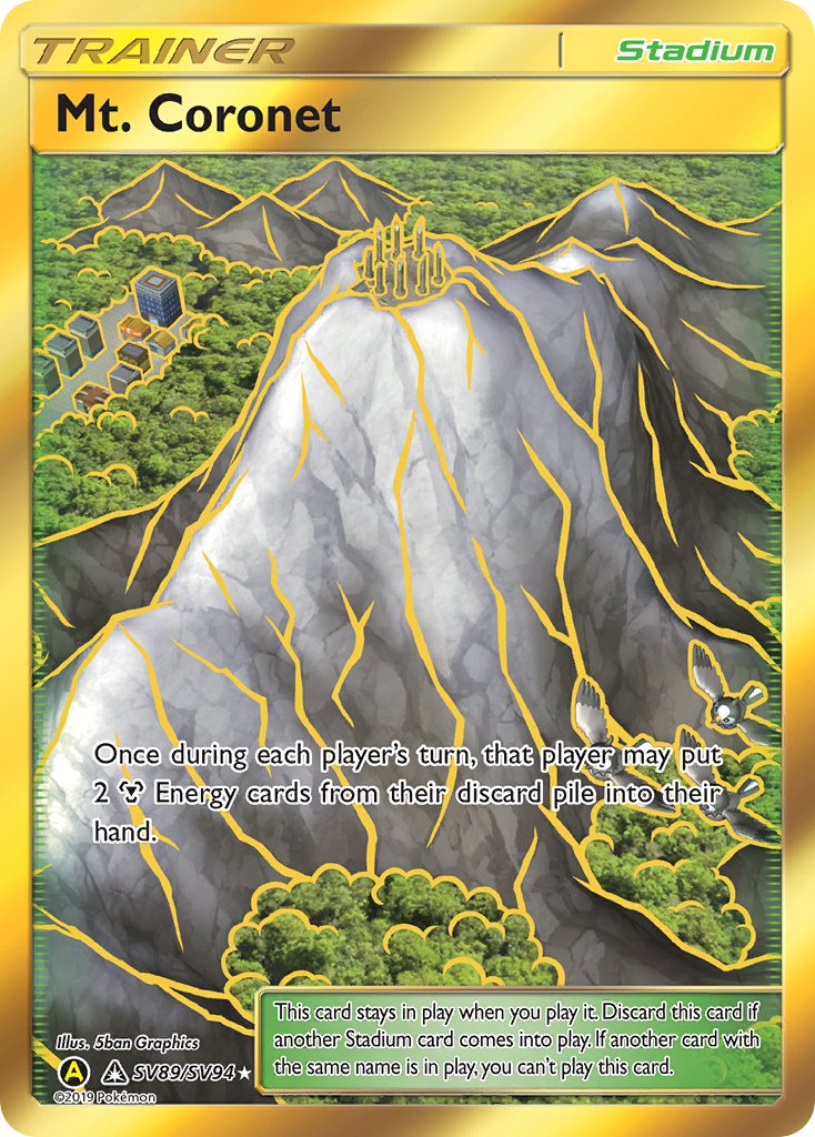 Mt. Coronet⁣ - Hidden Fates⁣ (Secret Rare)⁣ [SV89] English / Near Mint / Normal