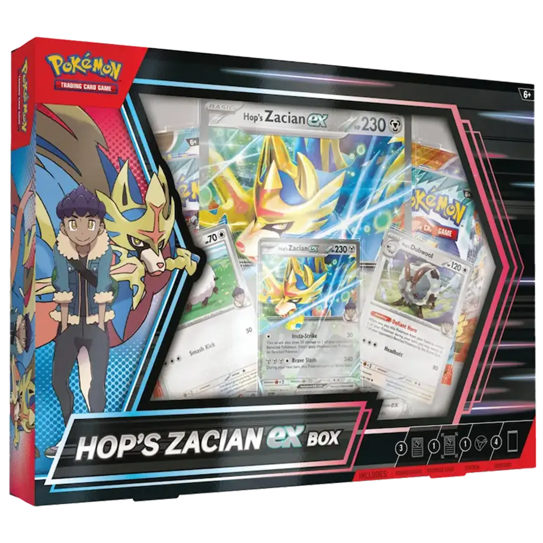 Pokémon TCG: Hop's Zacian - ex Box Kortspil