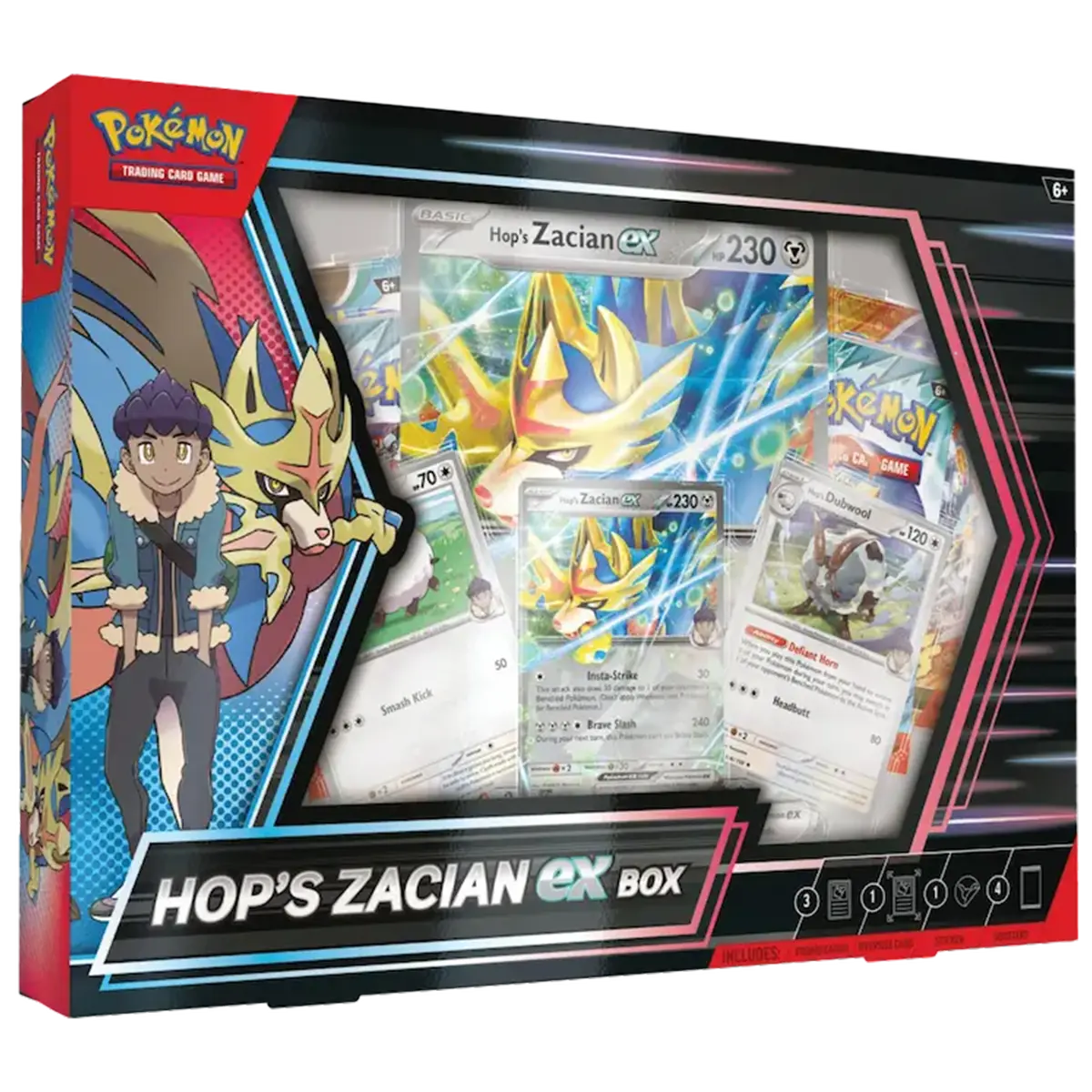 Pokémon TCG: Hop's Zacian - ex Box Kortspil
