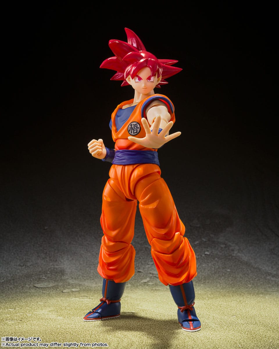 S.H. Figuarts: Dragon Ball Super - Son Goku (Super Saiyan God - Instilled with the light of Reighteous Hearts) Action Figure - 15 cm