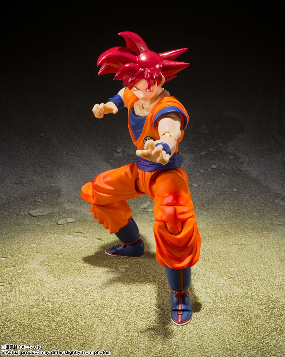 S.H. Figuarts: Dragon Ball Super - Son Goku (Super Saiyan God - Instilled with the light of Reighteous Hearts) Action Figure - 15 cm