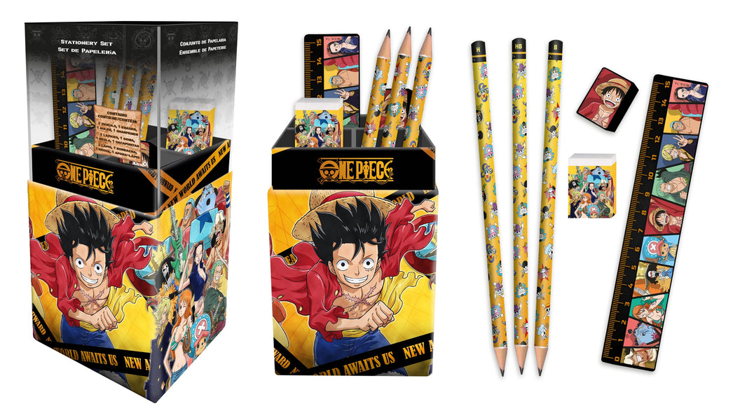 One Piece Skrivebordssaet Dekoration
