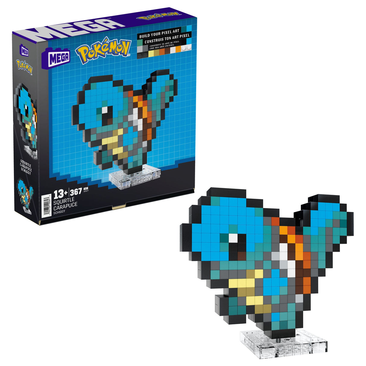 Mega Construx: Pokémon - Squirtle Pixel Art - Construction Set