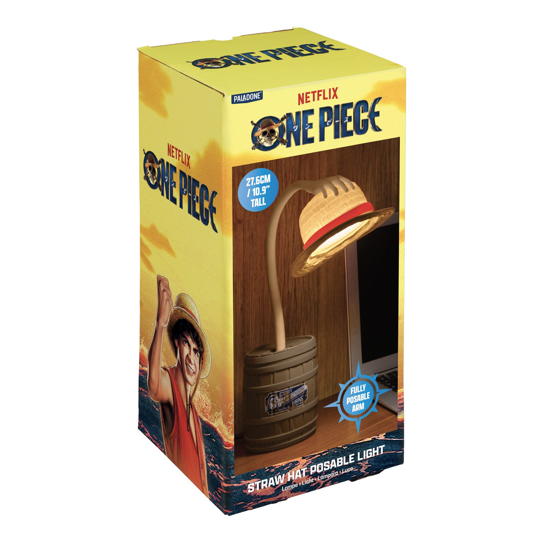 One Piece Justaerbar Bordlampe Straw Hat 28 cm Dekoration