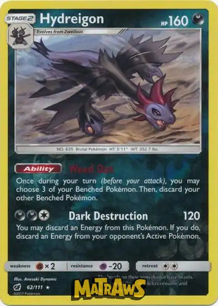 Hydreigon - Reverse 62/111 Enkeltkort