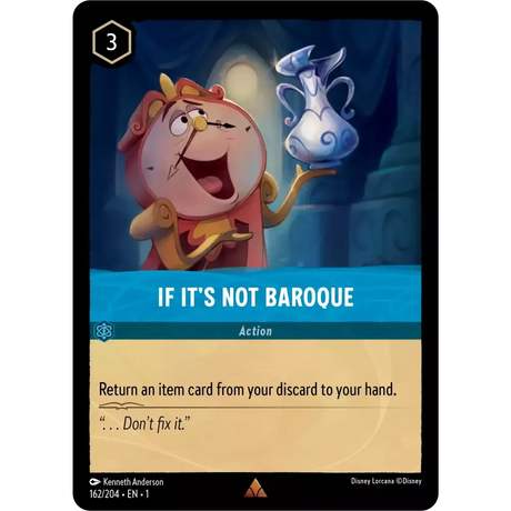 If It’s Not Baroque (Rare) - 162/204 - Disney Lorcana